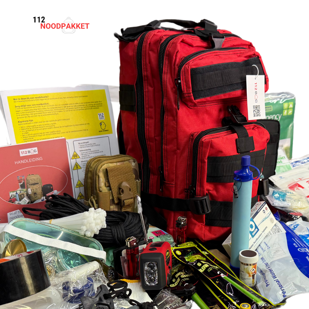 Noodpakket (72 uur) compleet voor 2 personen (inclusief waterfilter en noodradio) 150+ items
