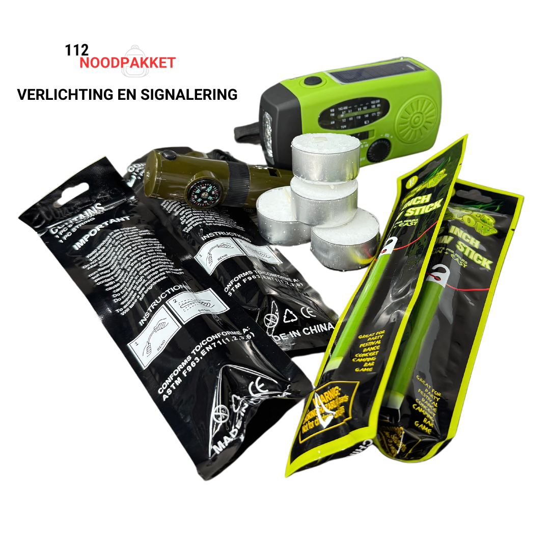 Noodpakket (72 uur) compleet voor 2 personen (inclusief waterfilter en noodradio) 150+ items
