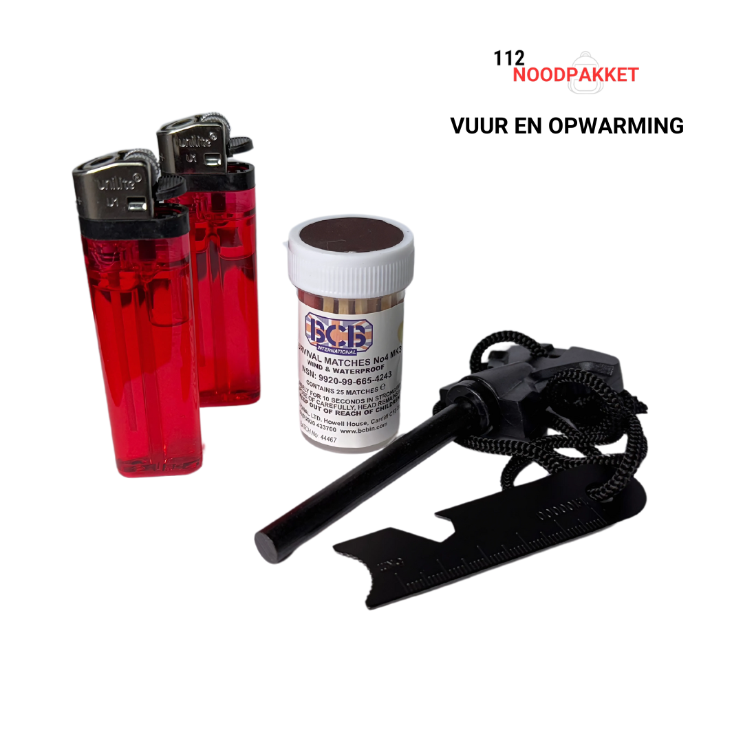 Noodpakket (72 uur) compleet voor 2 personen (inclusief waterfilter en noodradio) 150+ items