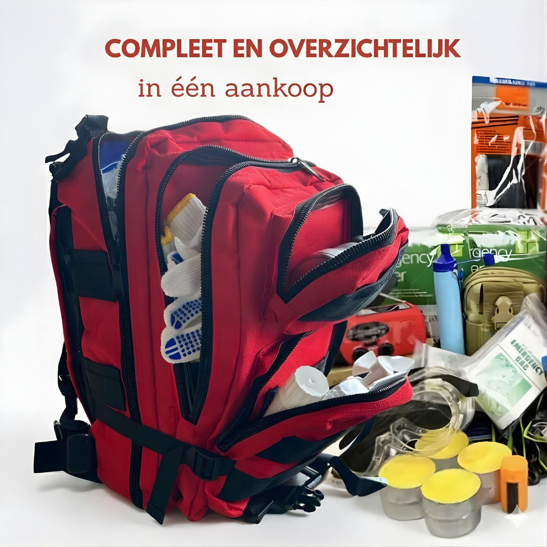 Noodpakket (72 uur) compleet voor 2 personen (inclusief waterfilter en noodradio) 150+ items