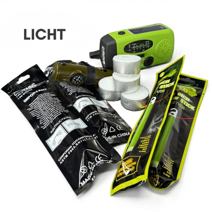 Noodpakket (72 uur) compleet voor 2 personen (inclusief waterfilter en noodradio) 150+ items